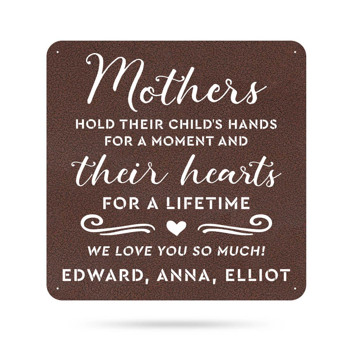 Mothers Hold Their Child's Hearts Wall Art-EchoDecor