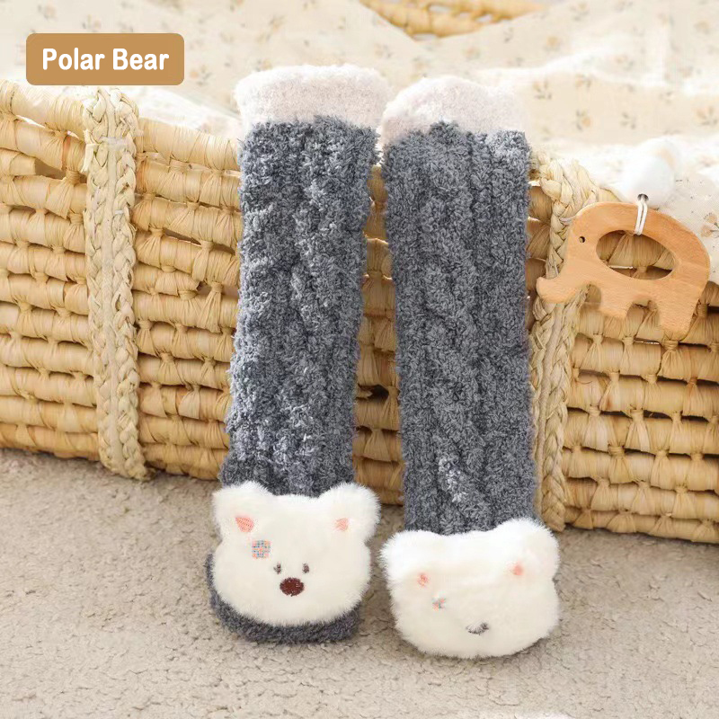 👶CHRISTMAS SALE-🧦A PAIR OF BABY CUTE CORAL FLEECE SOCKS-EchoDecor
