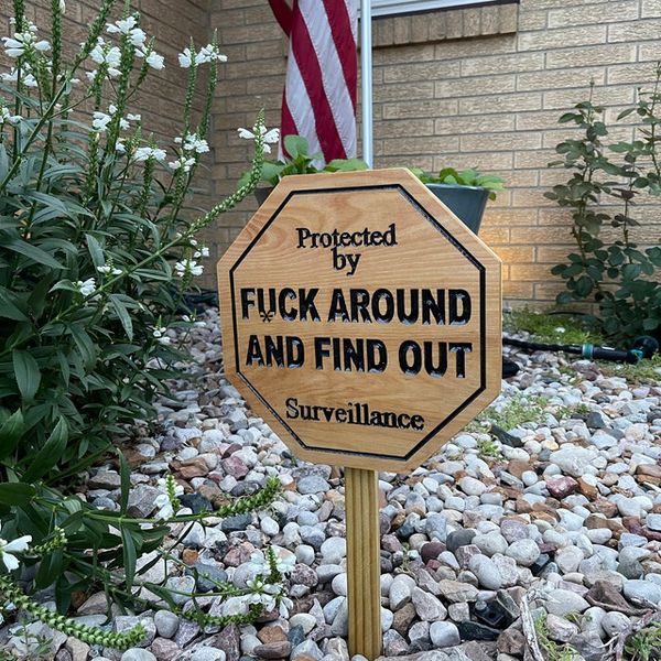 HOT SALE - 49%OFF🎁Security Sign Fuck Around and Find Out Sign-EchoDecor