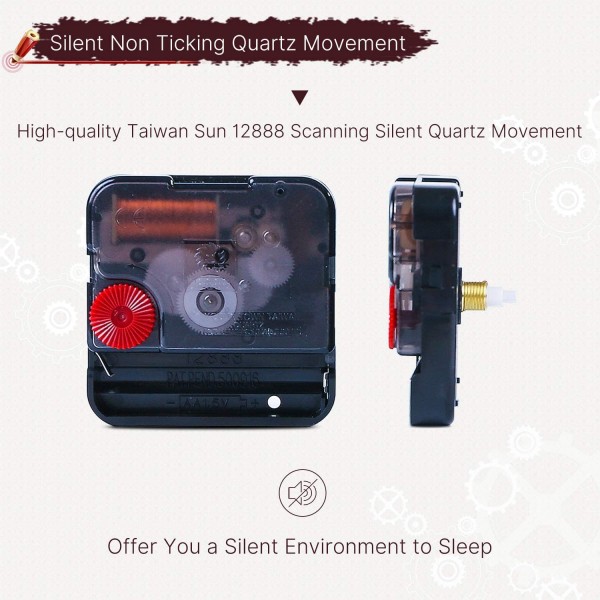 🐔Vintage Farmhouse Kitchen Wall Clocks Battery Operated Rooster Analog Clock 🐓-EchoDecor