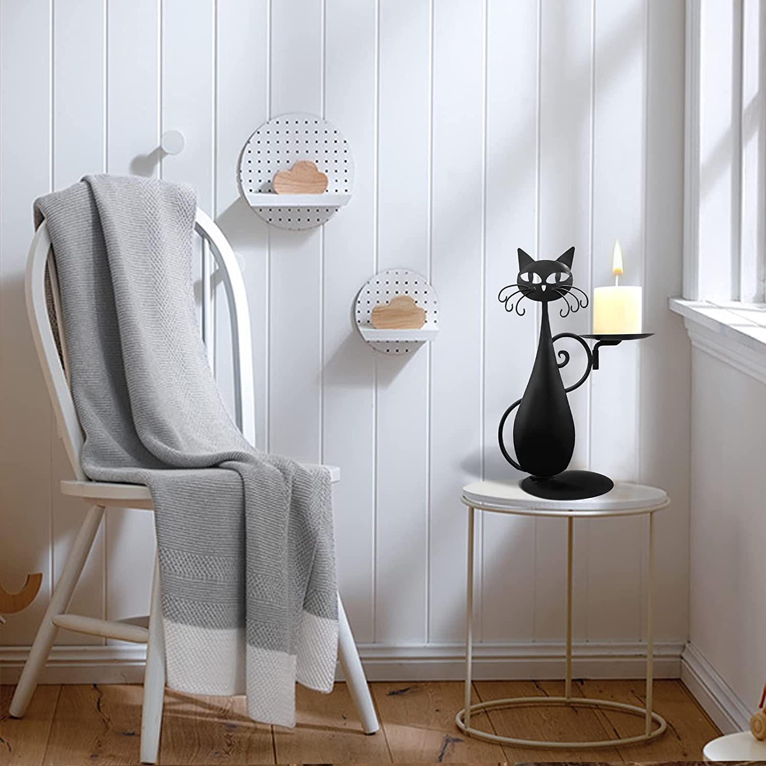 😺Black Cat Candle Holder-EchoDecor