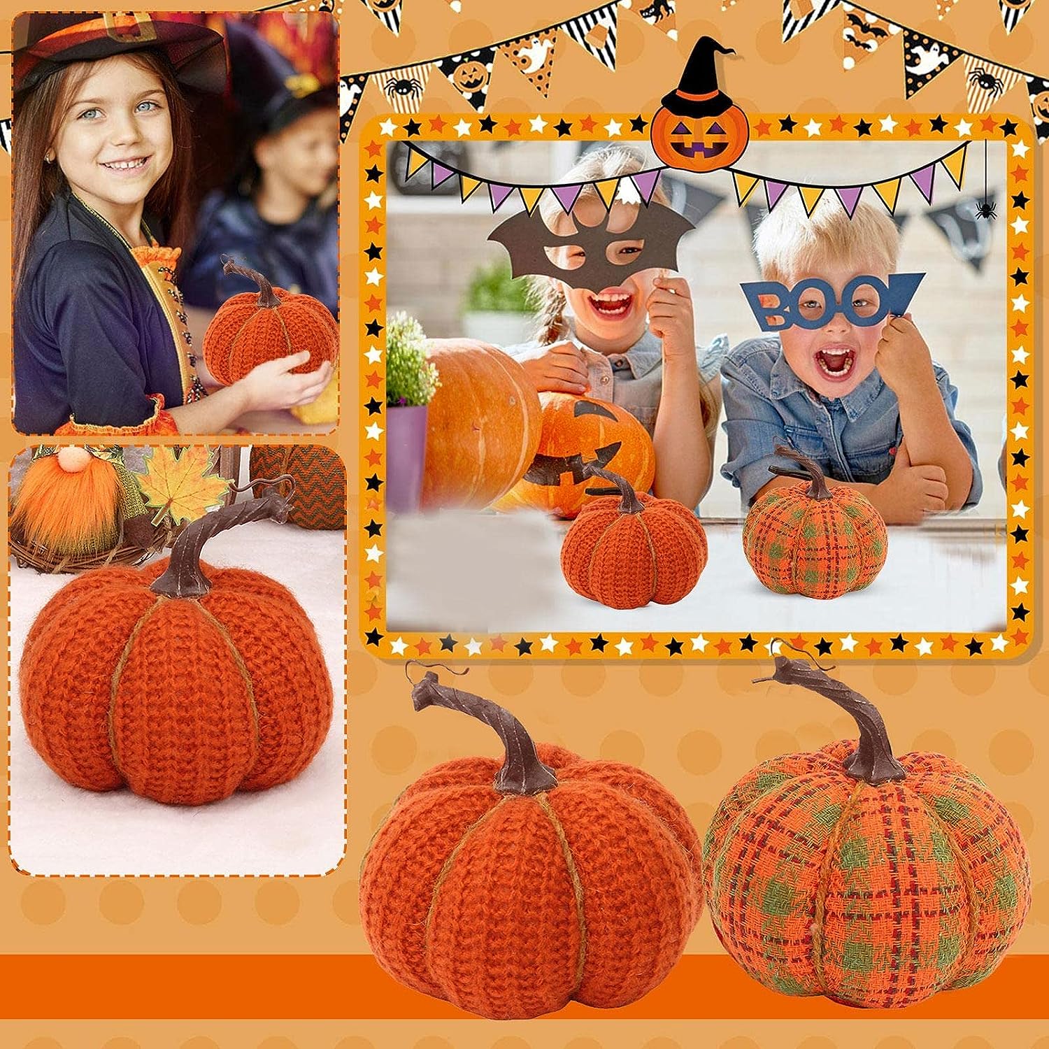 🍁Fall Sale 48% Off- Hand Knitted Pumpkins for the Harvest Festival