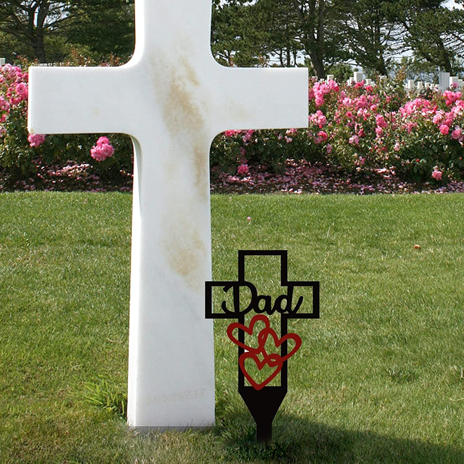 Sale Ends Today 50%OFF - Cemetery Memorial Cross Stake for Parents-EchoDecor
