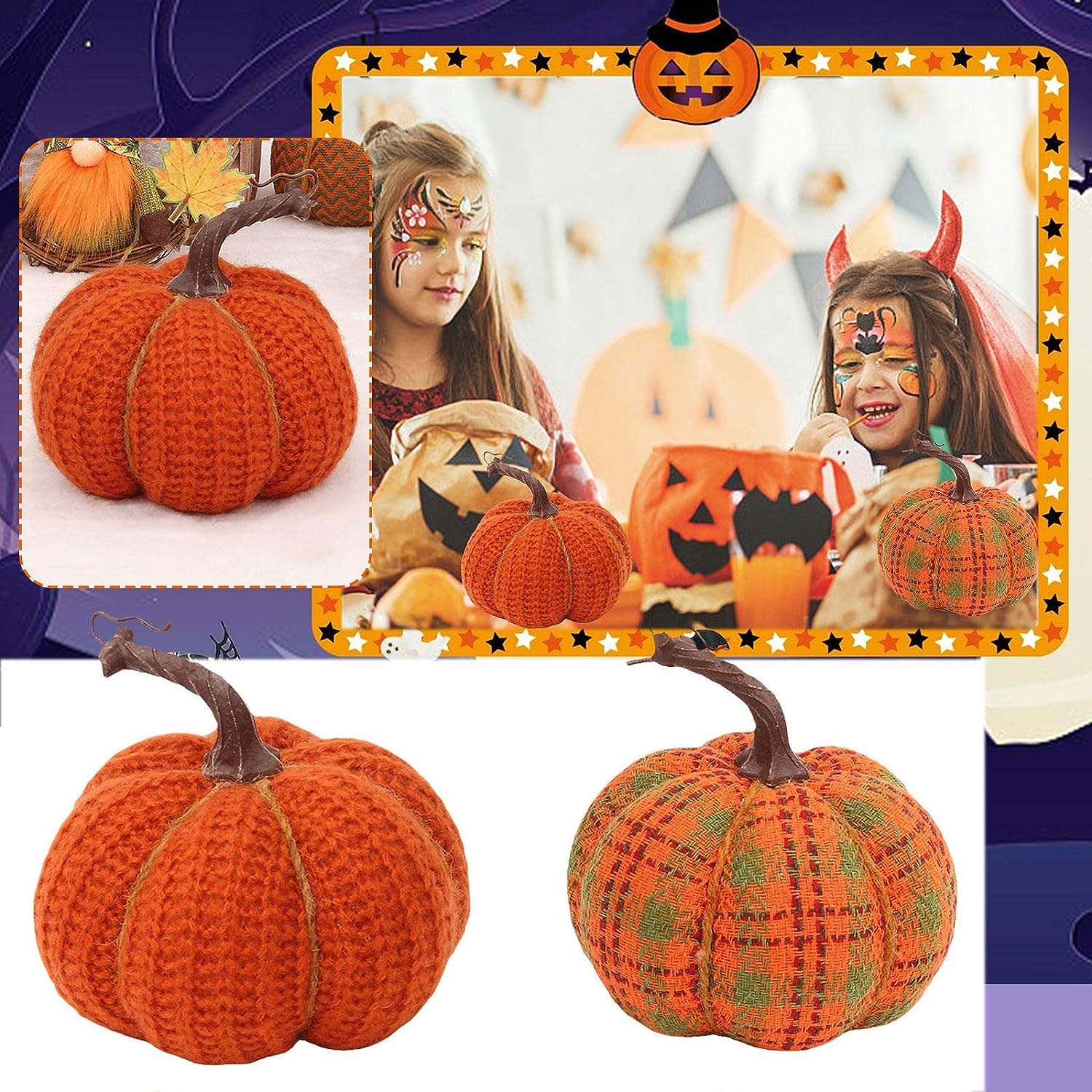 🍁Fall Sale 48% Off- Hand Knitted Pumpkins for the Harvest Festival