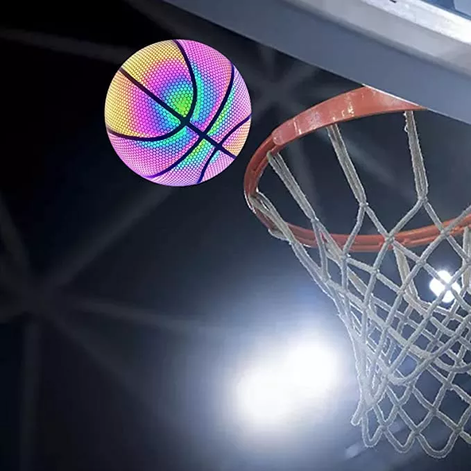 (💝Christmas Sale 50% OFF!!)-HOLOGRAPHIC REFLECTIVE GLOWING BASKETBALL-EchoDecor
