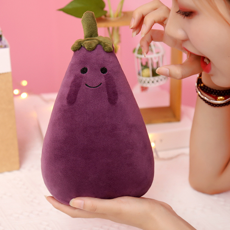 🍆Purple Eggplant Doll Cute Little Pillow Plush Doll-EchoDecor