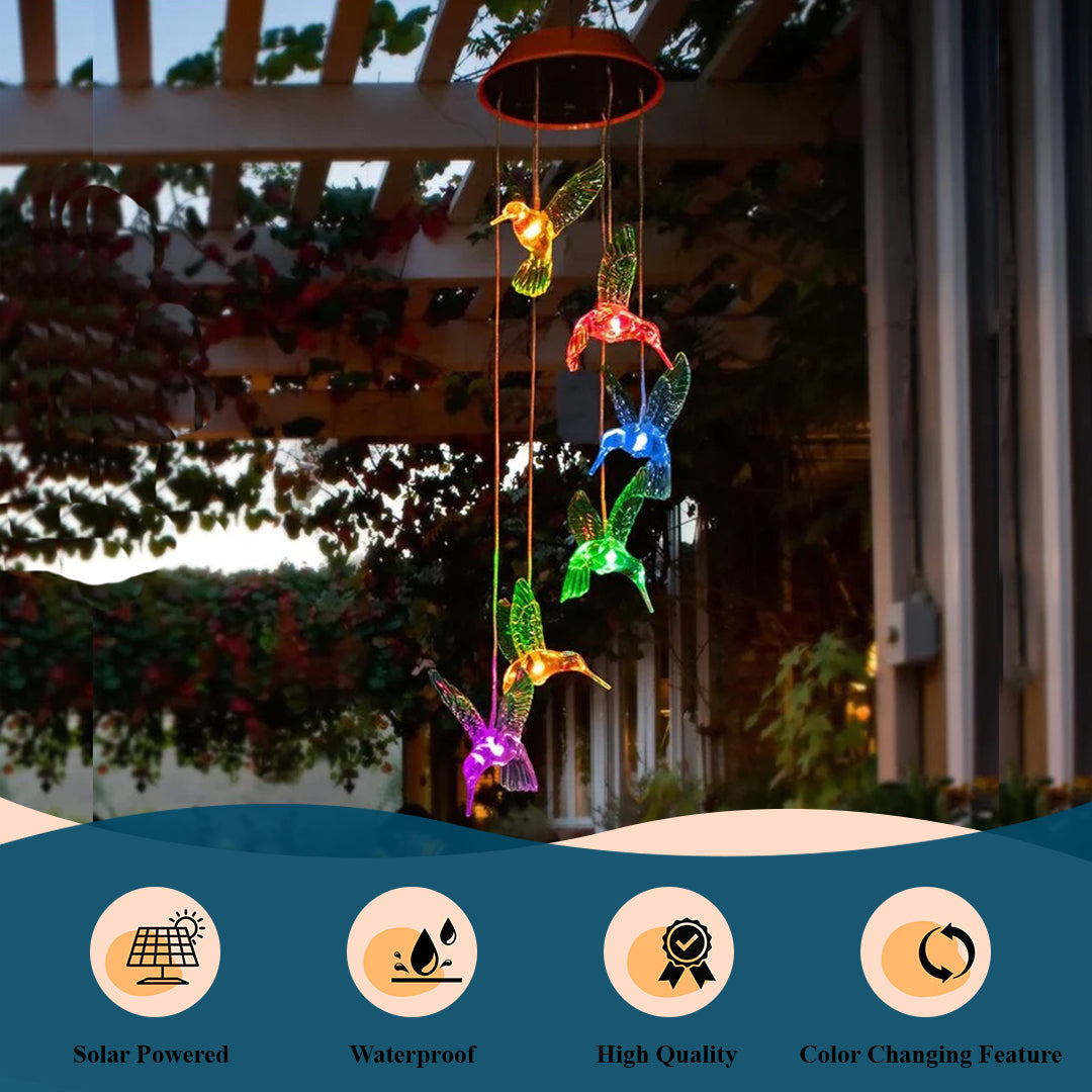 🐦🐦Solar Hummingbirds Chime-EchoDecor