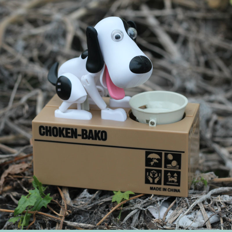 Eatting Dog Piggy Bank-EchoDecor