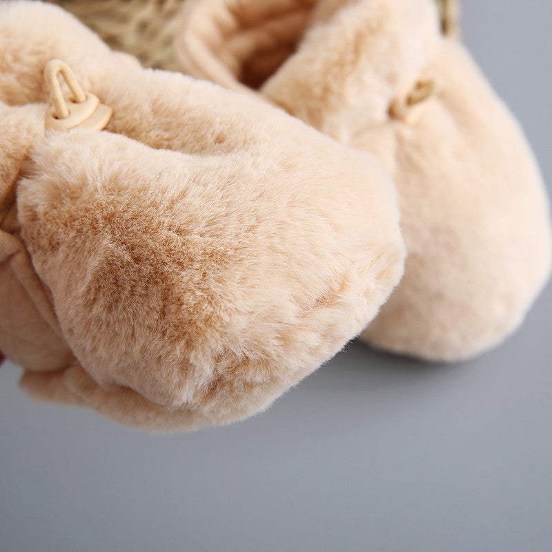 👶Baby Cartoon Plush Cotton Toddler Shoes👣-EchoDecor