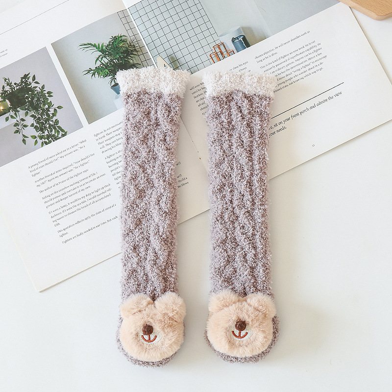 🎁3D Baby Winter Fluffy Fuzzy Slipper Socks-EchoDecor