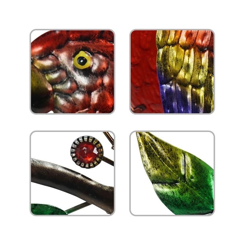 Metal Bird Parrot-EchoDecor