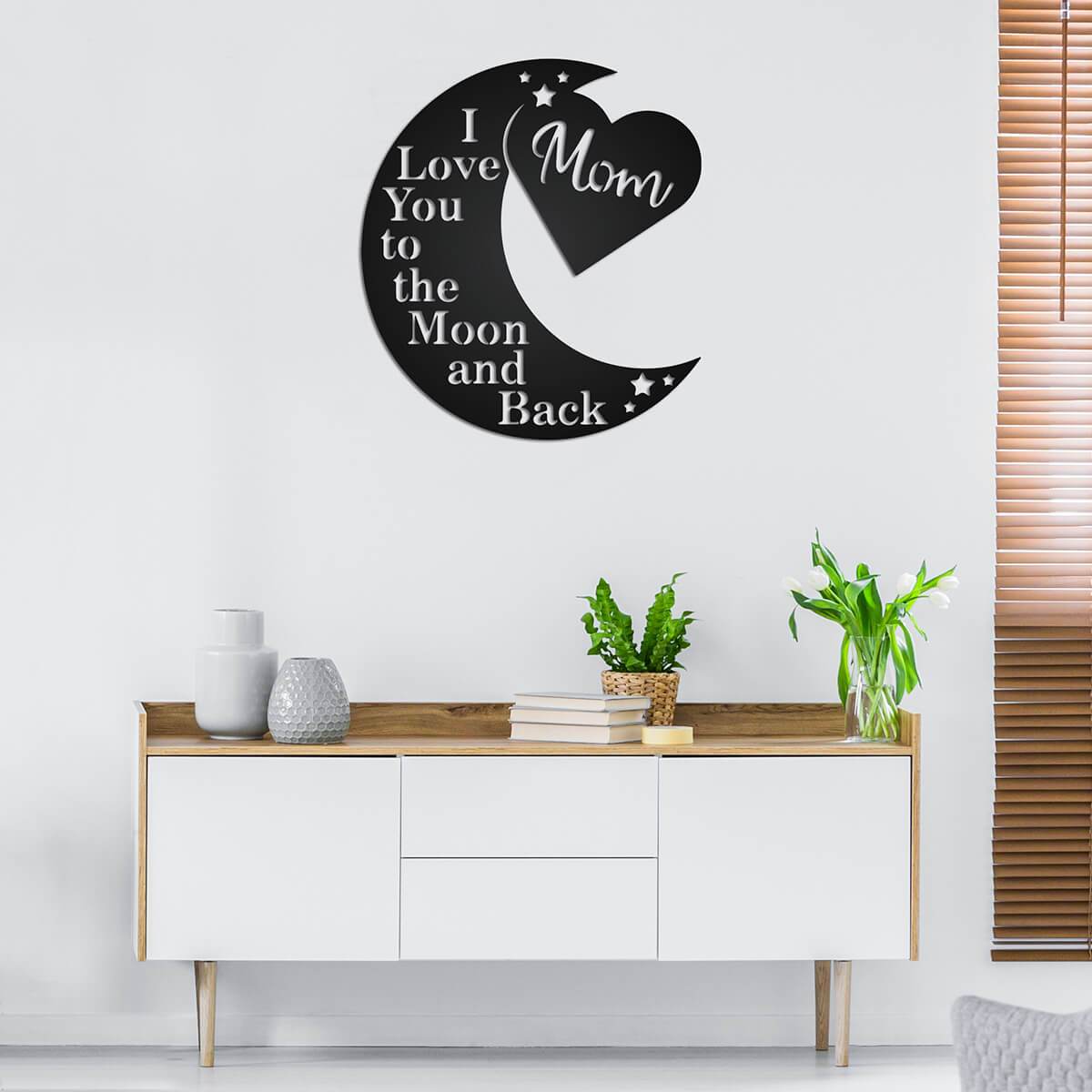 Love You To The Moon Wall Art - Mom Ltd-EchoDecor