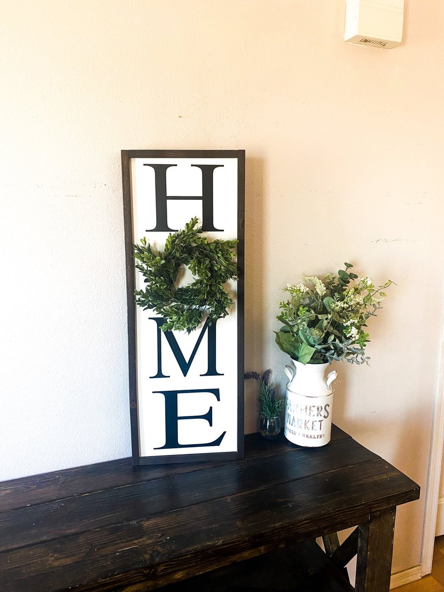 Home framed wooden sign-EchoDecor