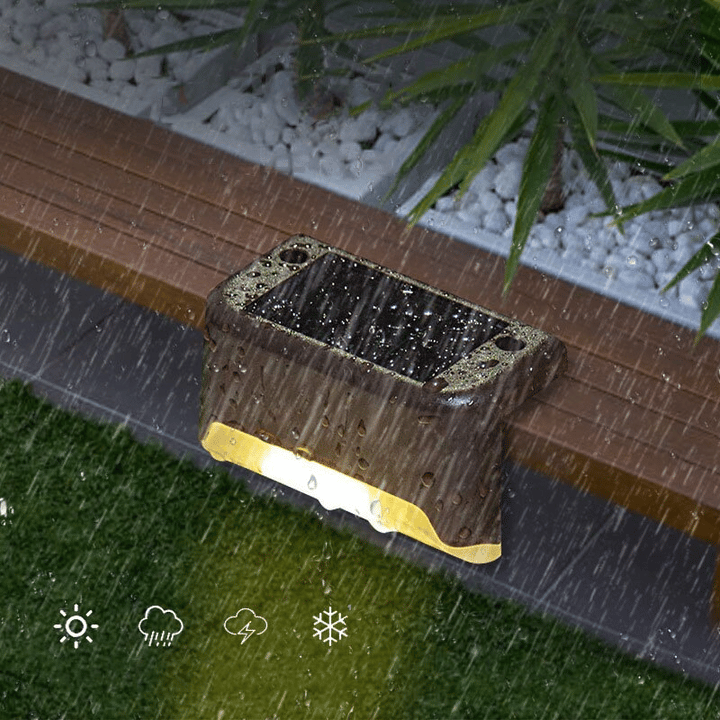 LED Solar Lamp Path Staircase Outdoor Waterproof Wall Light-EchoDecor