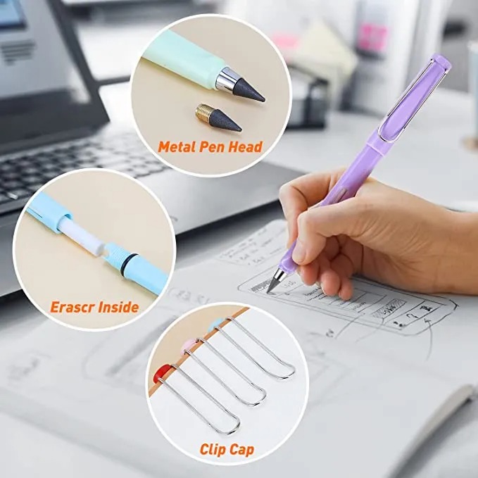 🎁 Back-to-school gift Promotion 50% OFF--Reusable Erasable Infinite Pencil-EchoDecor