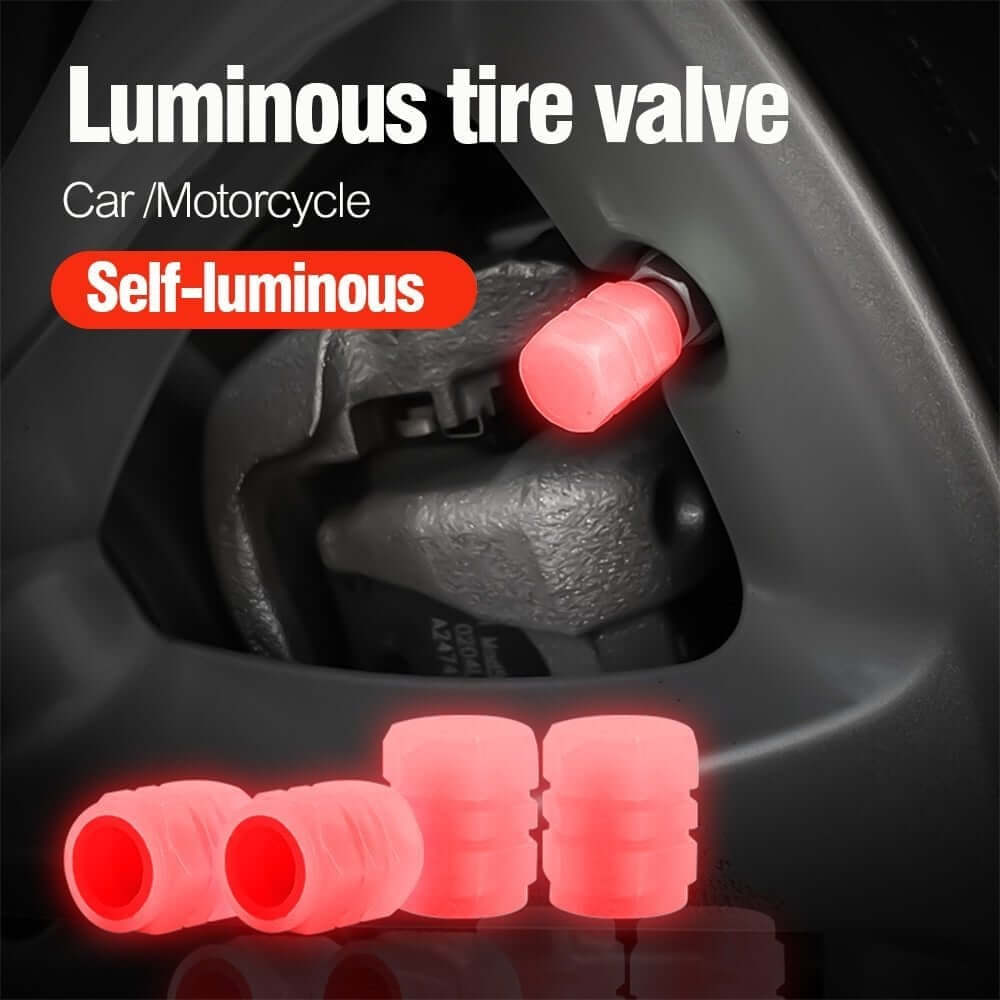 💥💥Fluorescent Tire Valve Caps - Make Night Cycling More Cool😎-EchoDecor