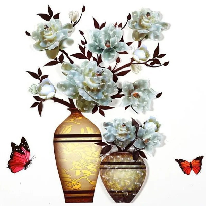 🔥New Year Promotion-50% OFF!! 3D Vase Sticker🌼-EchoDecor