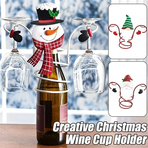 🎅EARLY XMAS SALE 48% OFF -Holiday Wine Bottle Glass Holders