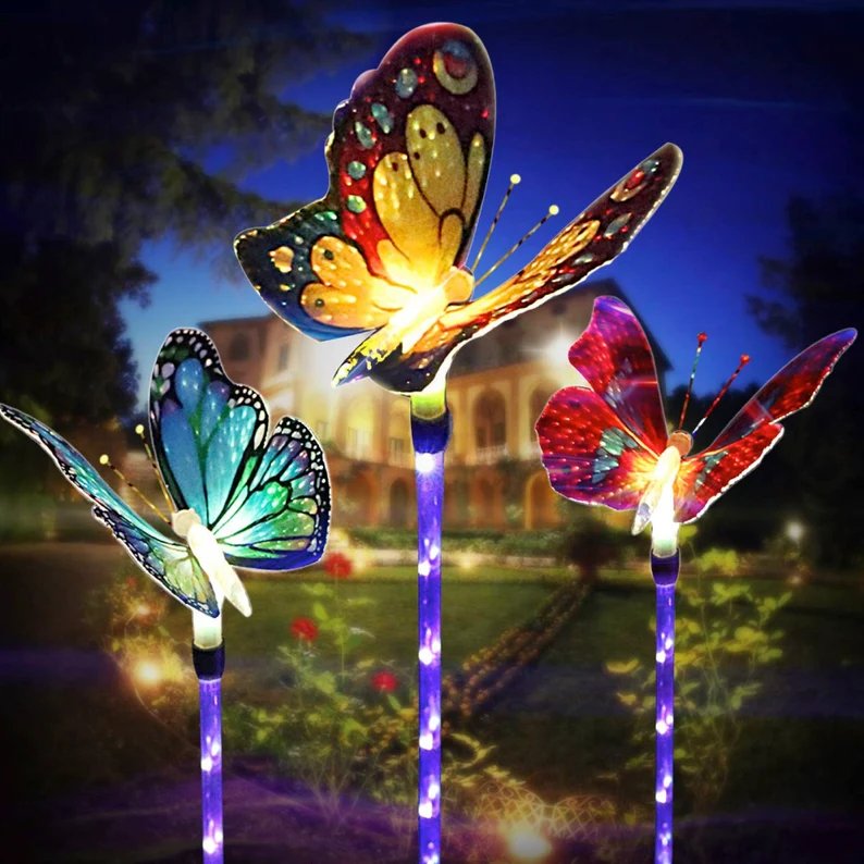 SOLAR GARDEN LIGHTS-butterfly lamp-EchoDecor