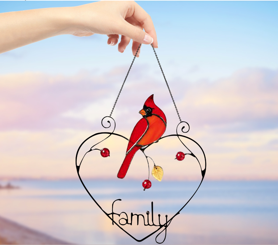 ❤️Cardinal Suncatcher - Gift for Loved🎁-EchoDecor