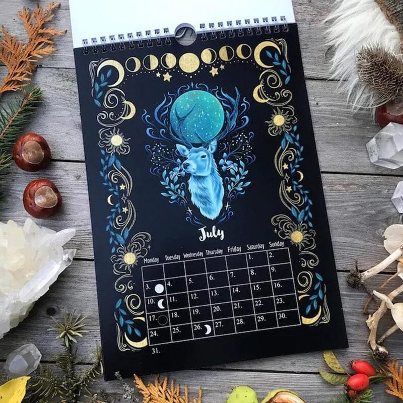 🦋 2023 Dark Forest Lunar Calendar 🦌 Mysterious Animals Calendar-EchoDecor
