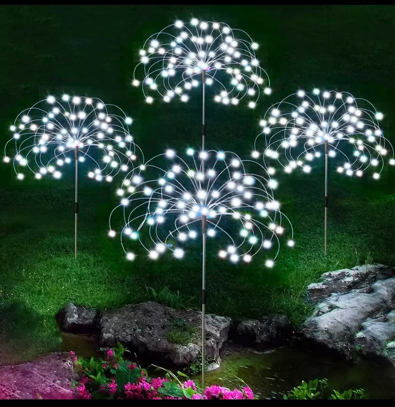 Waterproof  Solar Garden Fireworks Lamp-EchoDecor