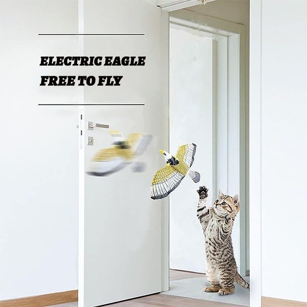 🦜🦅Automatic Moving Simulation Bird Interactive Cat Toy for Indoor Cats-EchoDecor
