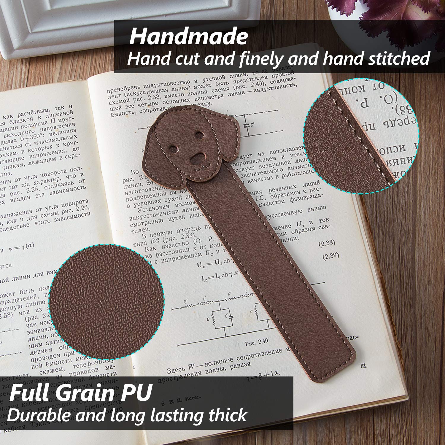 🐶PU Animal Puppy Bookmarks-3PCS-EchoDecor