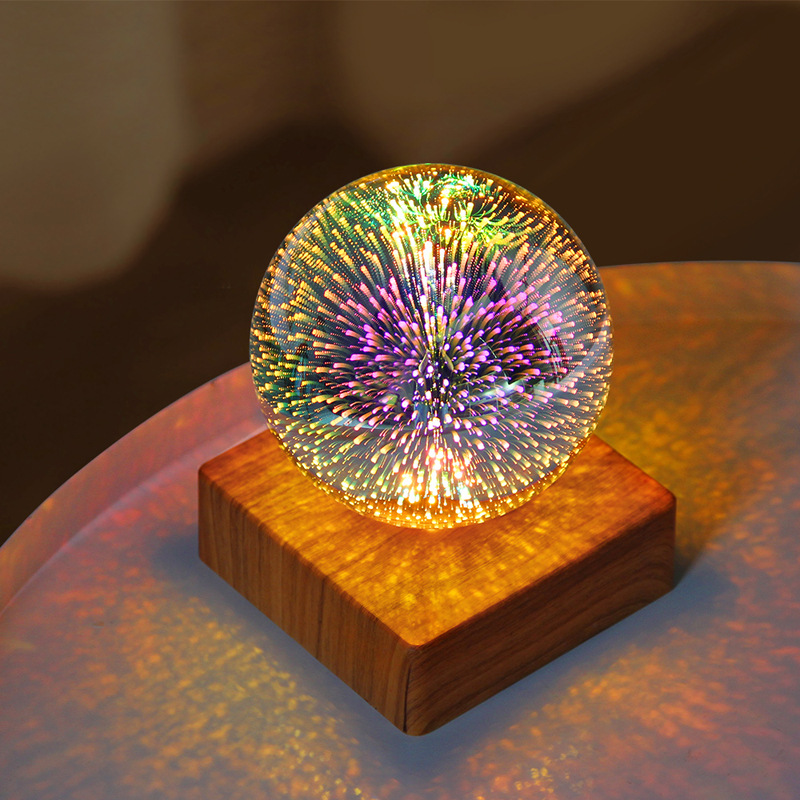 🌟Colorful LED Crystal Ball Night Lamp-EchoDecor