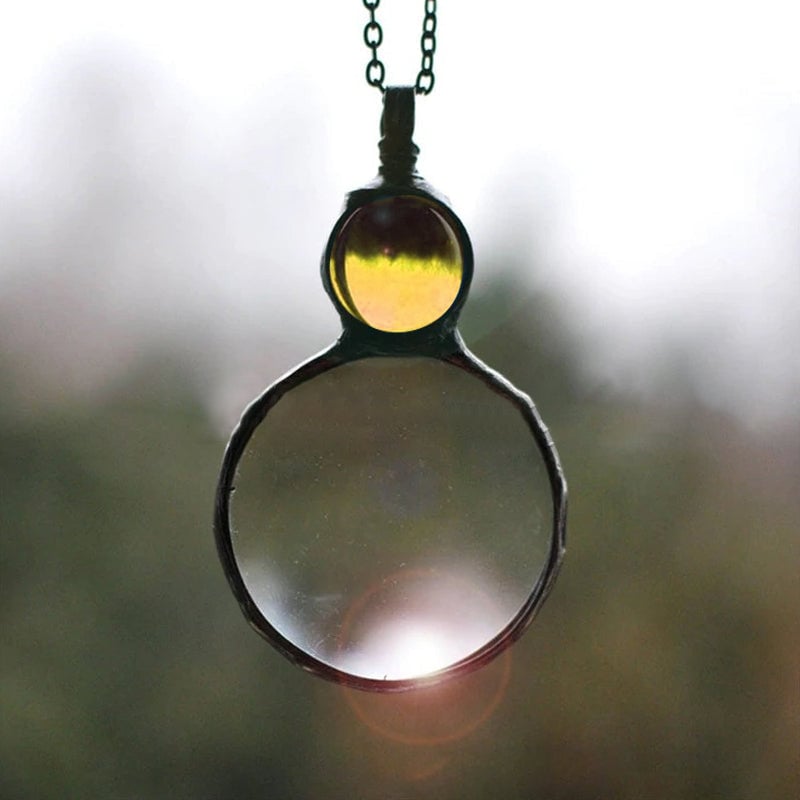 💖Magnifying Glass Pendant Necklace-EchoDecor