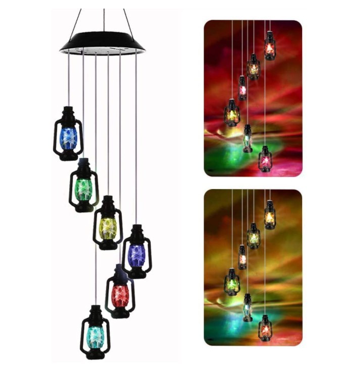 Outdoor solar wind chime lamp-EchoDecor