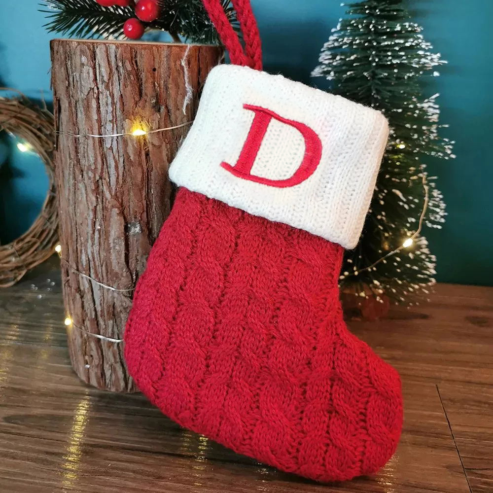 Letter Christmas Socks-EchoDecor