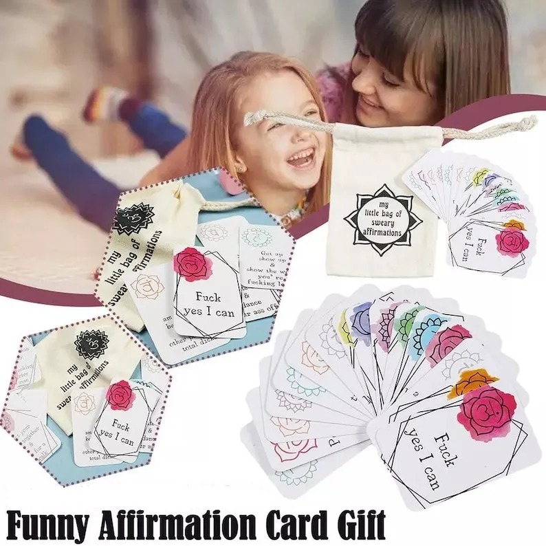 (🔥Last Day Promotion 50% OFF)-16pcs Funny Affirmation Card Gift