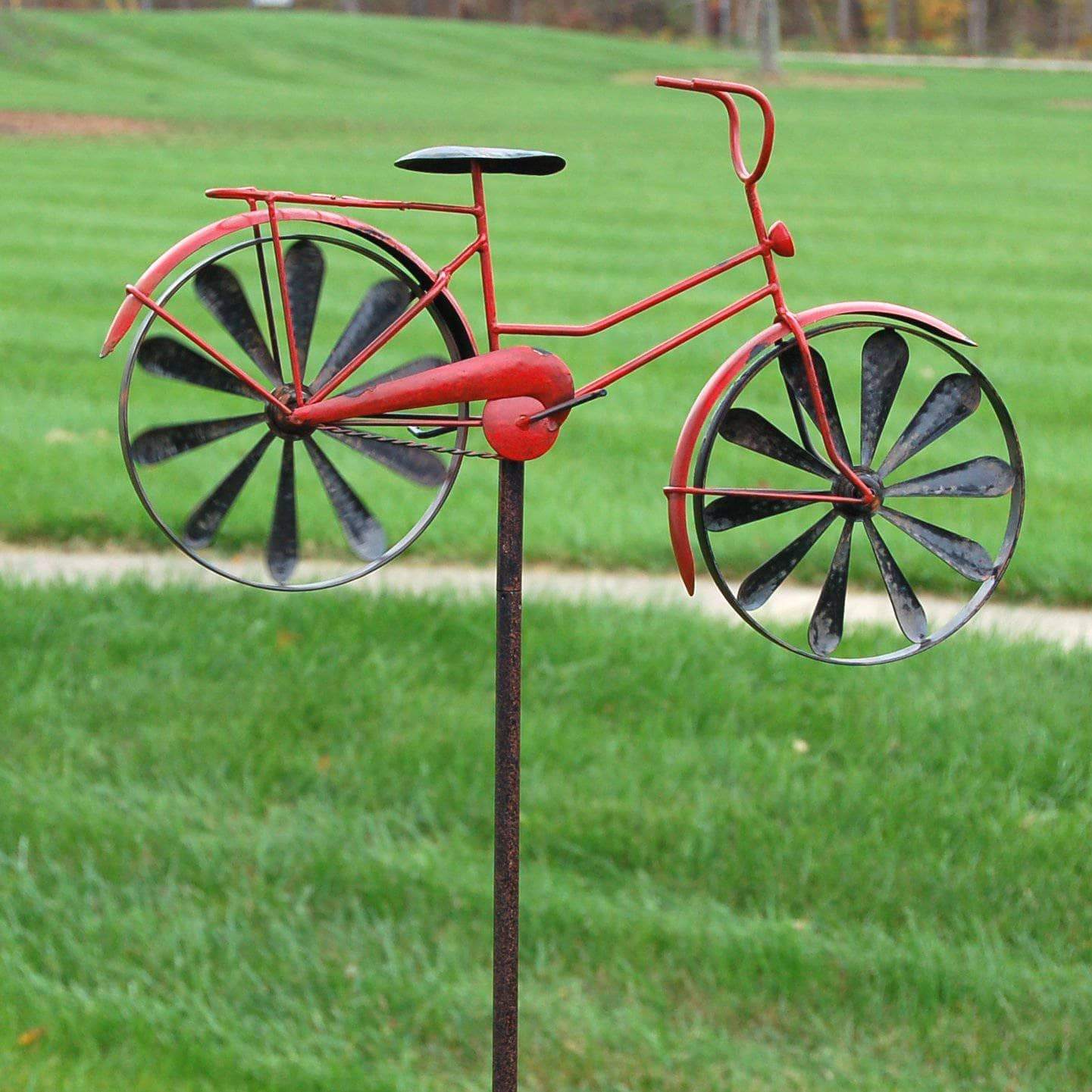 Bicycle Kinetic Art Windmill-EchoDecor