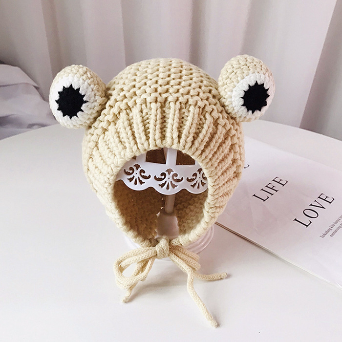 🐸Froggy Knitted Crochet Beanie Gift🎁-EchoDecor