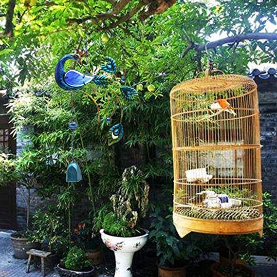 Peacock Garden Wind Chime-EchoDecor