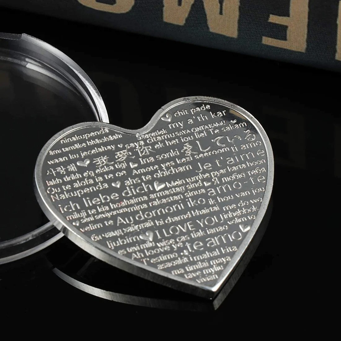 Rose Heart-Shaped Commemorative Coin❤️-EchoDecor
