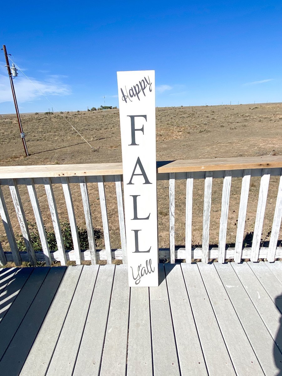 Happy Fall front door sign-EchoDecor