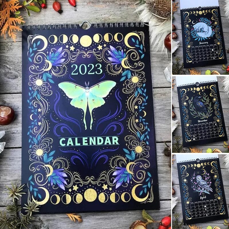 🦋 2023 Dark Forest Lunar Calendar 🦌 Mysterious Animals Calendar-EchoDecor