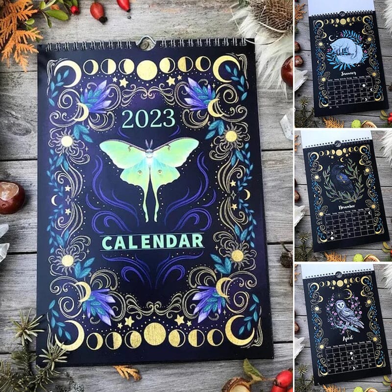 😈2023 Dark Forest Lunar Calendar 🦌Mysterious Animals Calendar-EchoDecor
