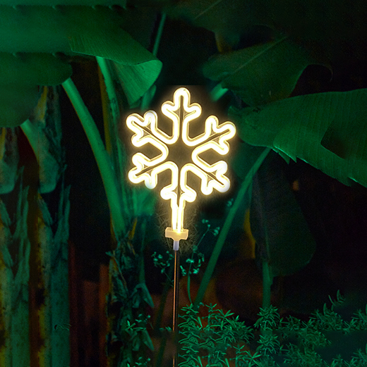 💟2022 NEW Solar LED Neon Unique Profile Friendly Garden Stake Light Sign-EchoDecor