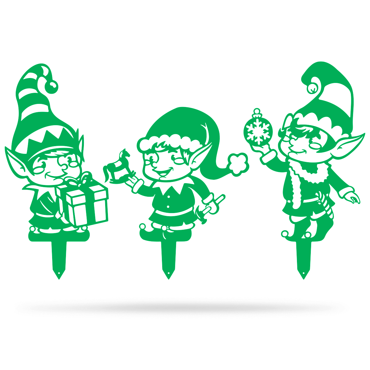 Garden Art - Christmas Elves 3 Pack-EchoDecor