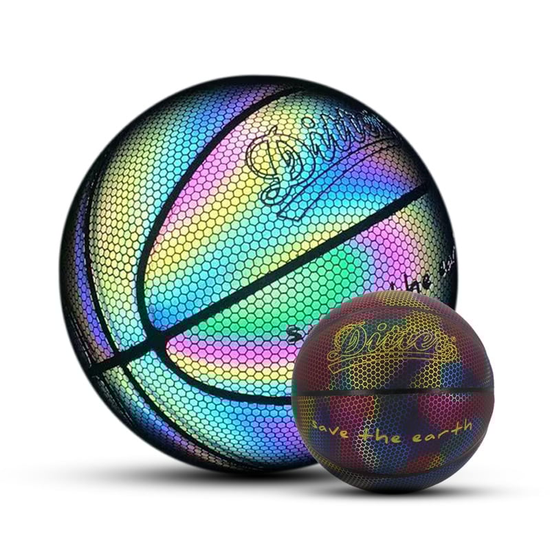 (💝Christmas Sale 50% OFF!!)-HOLOGRAPHIC REFLECTIVE GLOWING BASKETBALL-EchoDecor