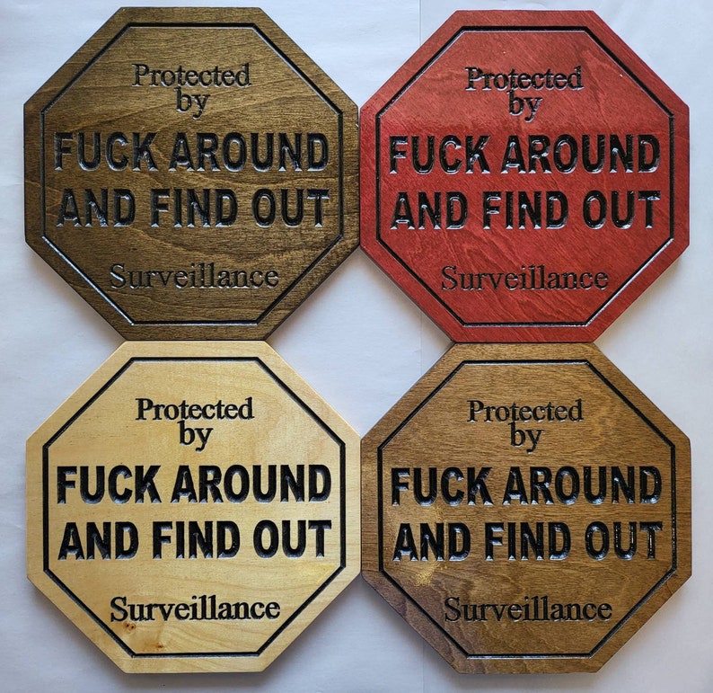 HOT SALE - 49%OFF🎁Security Sign Fuck Around and Find Out Sign-EchoDecor