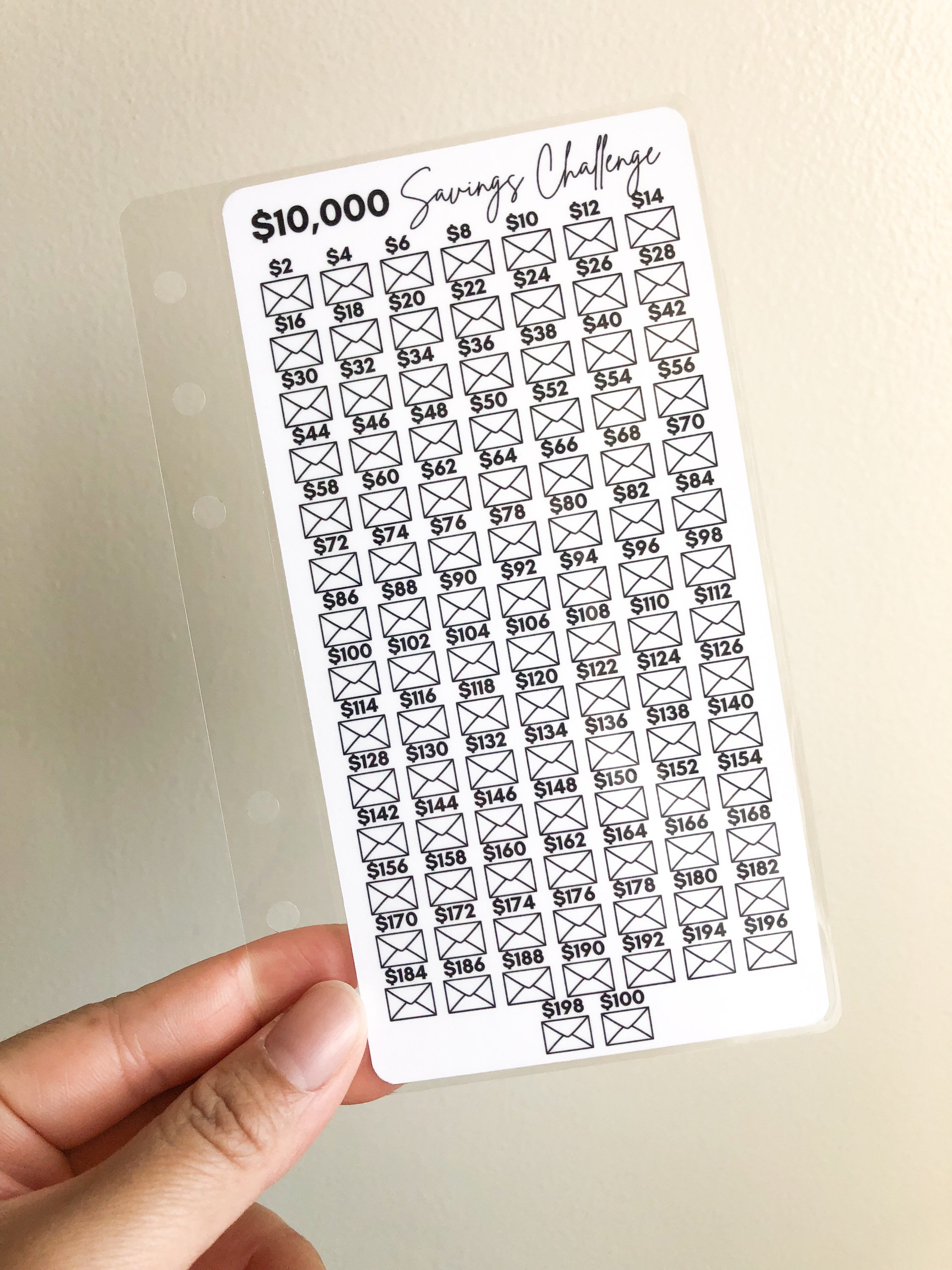 5K TOTAL | 100 Envelope Savings Challenge & Cash Envelopes | Budget Binder Inserts | Money Savings Book | A6 Reusable Tracker 