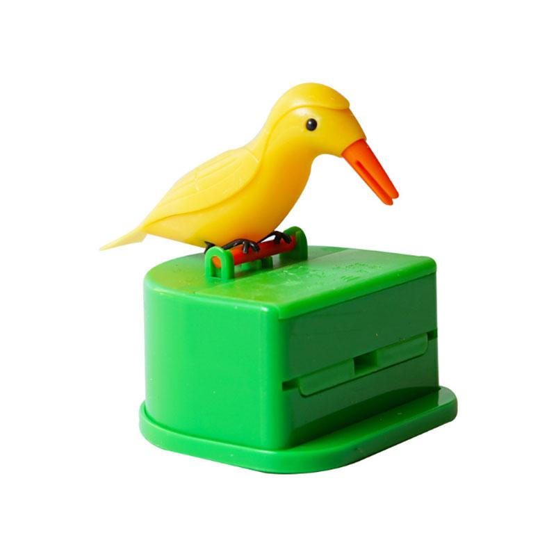 Creative Automatic Toothpick Box Cartoon Bird-EchoDecor