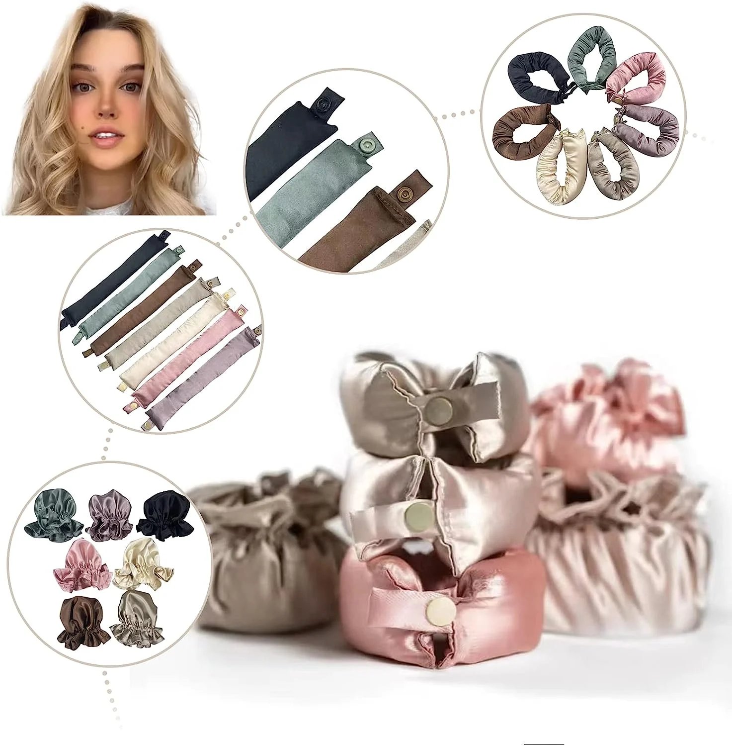 🔥Last Day Promotion 49% OFF🔥 Satin Heatless Curling Set-EchoDecor