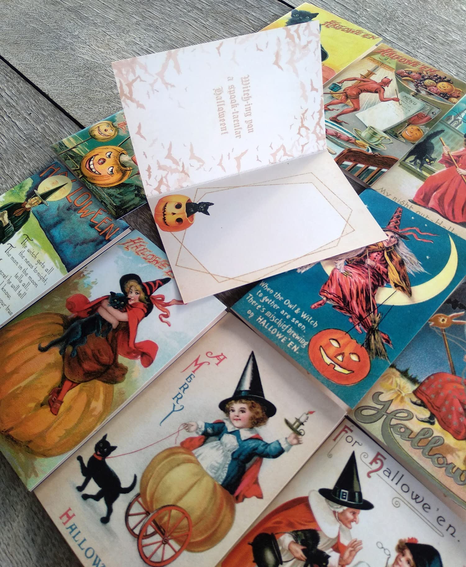 🎃Halloween Promotion 50% Off🎁Vintage Halloween Postcard ( 24 pcs )-EchoDecor
