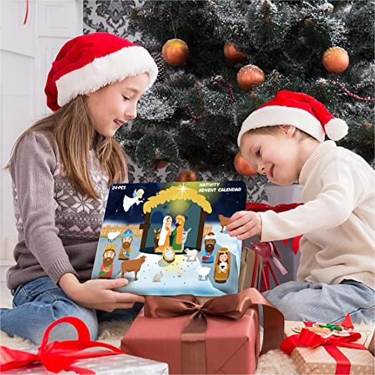 🎅Christmas Per-Sale🎄24 Days of Nativity Scene Advent Calendar-EchoDecor