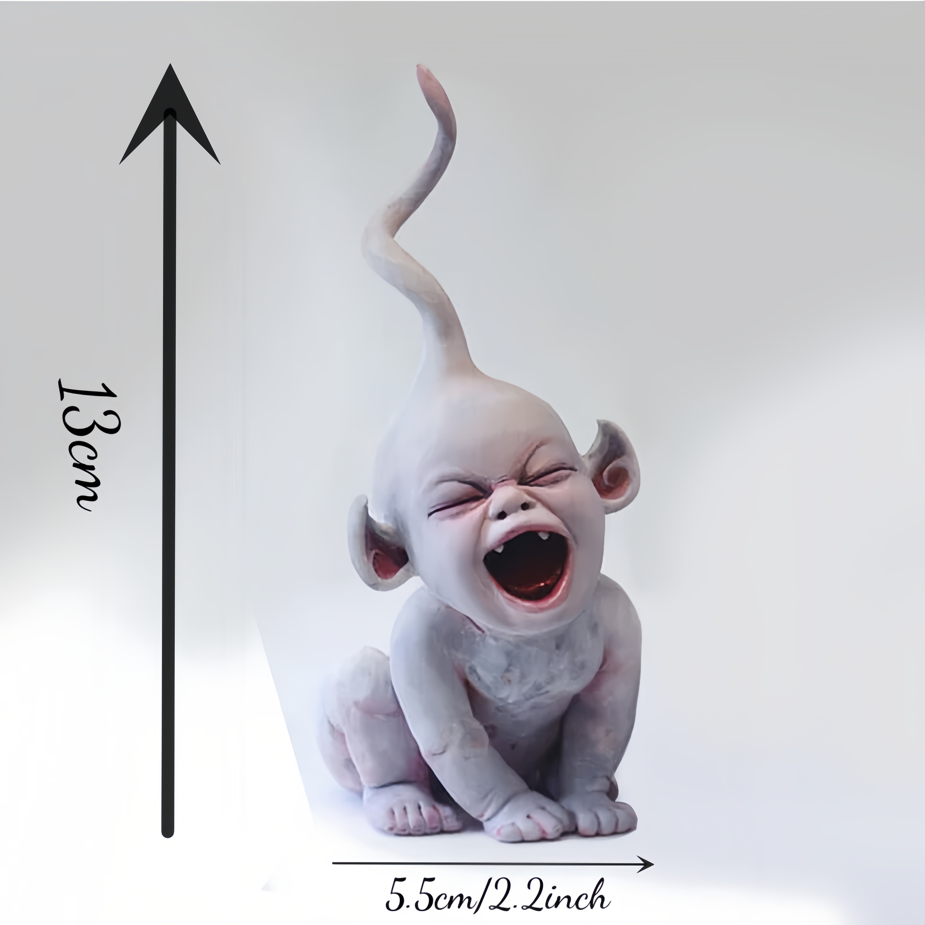 😱Scary Halloween Ghost Doll Resin Statue Ornament-EchoDecor